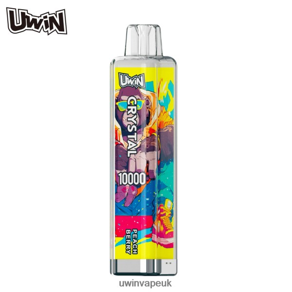 UWIN Vape Electronic Cigarette - UWIN CRYSTAL 10000 DISPOSABLE VAPE Peach Berry F26BVZ12