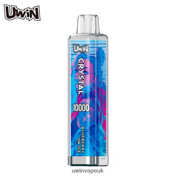 UWIN Vape UK - UWIN CRYSTAL 10000 DISPOSABLE VAPE Blueberry On Ice F26BVZ4